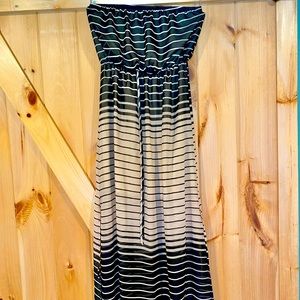 Ladies Strapless Maxi Dress, Size L
